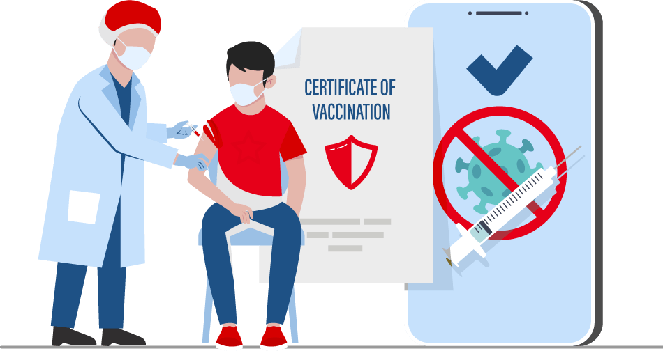 Vaccine verification illustration